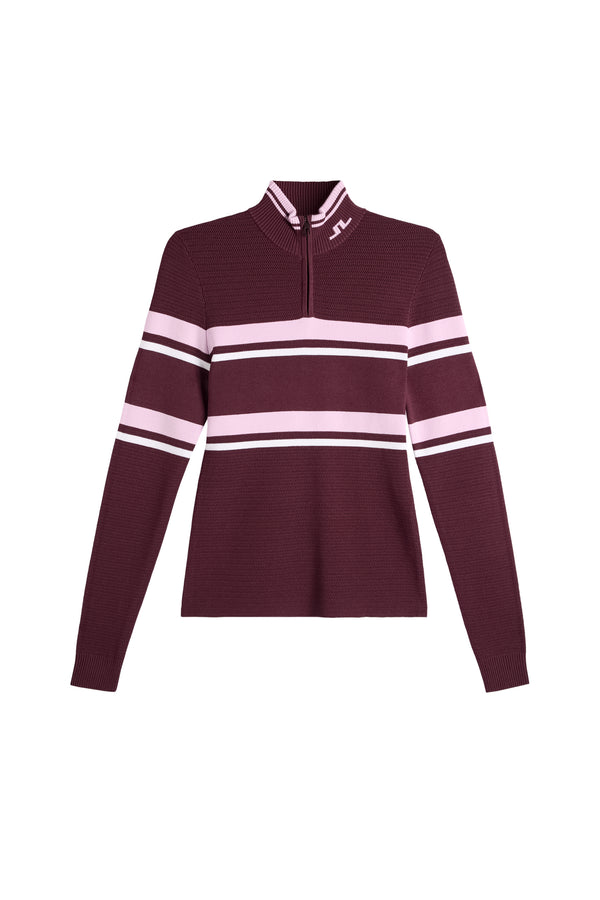 Ariadne Knit Quarter Zip / Winetasting