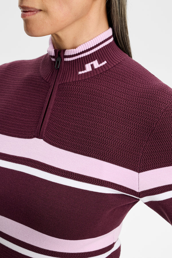 Ariadne Knit Quarter Zip / Winetasting