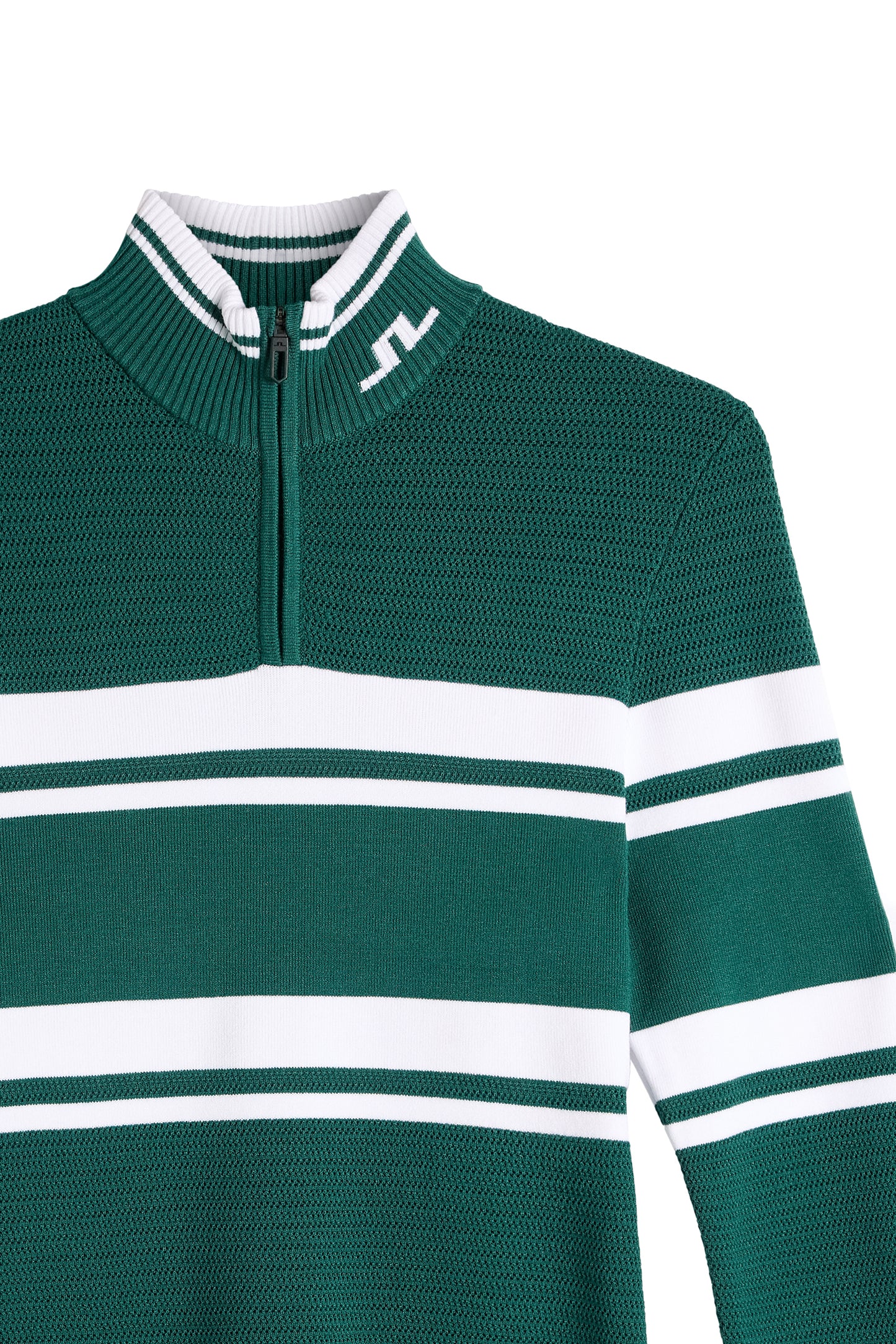 Ariadne Knit Quarter Zip in Forest Biome by J.Lindeberg