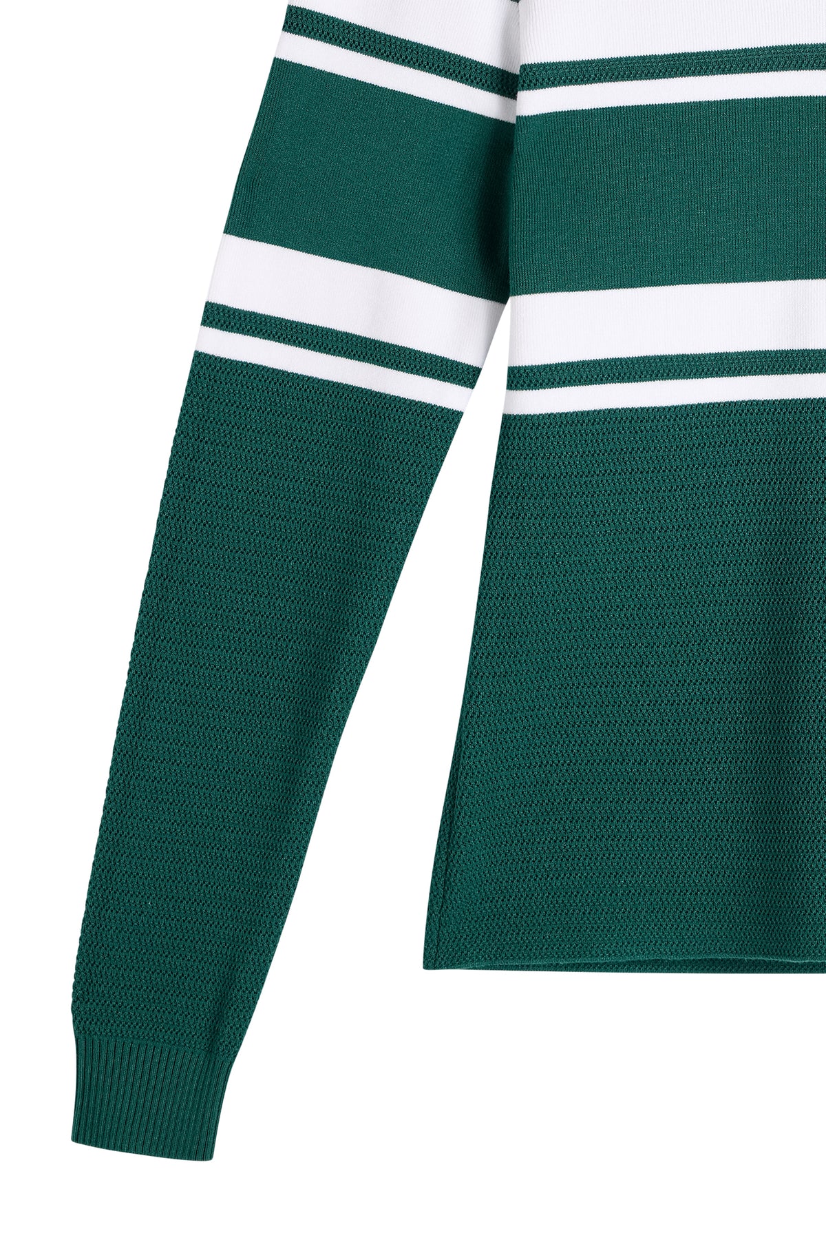Ariadne Knit Quarter Zip in Forest Biome by J.Lindeberg