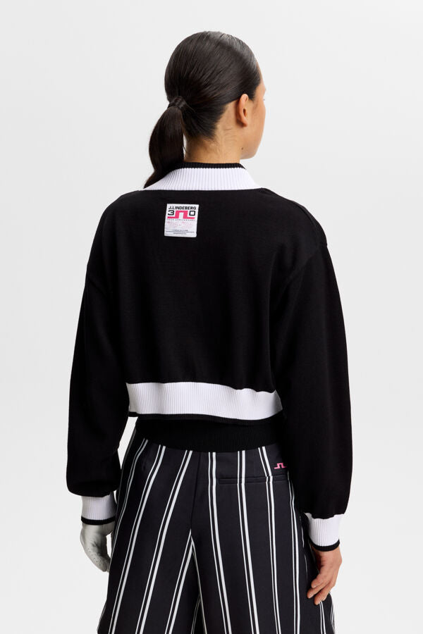 30Y Nicole Cropped Cardigan / Black