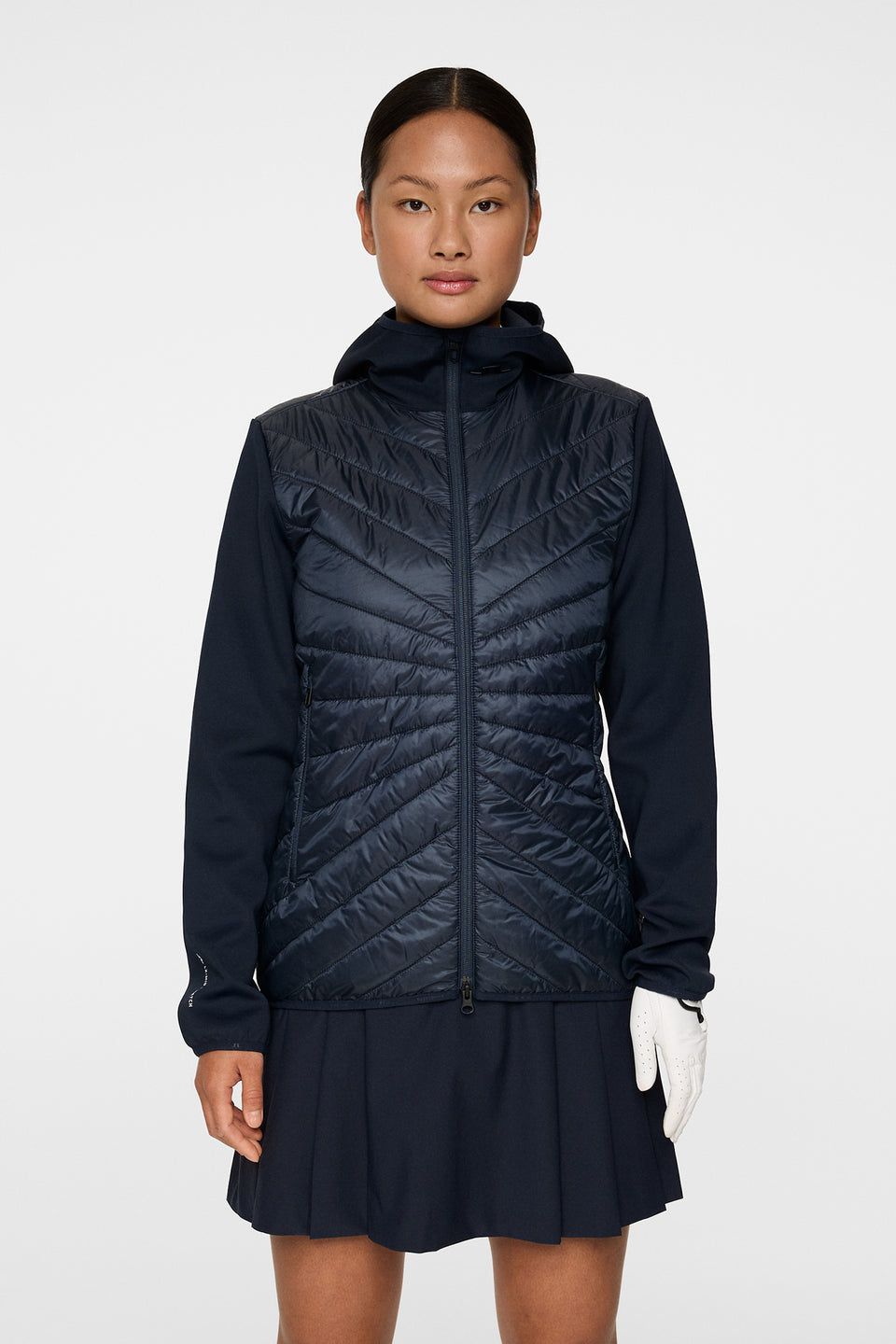 Madde Quilt Hybrid Hood / JL Navy