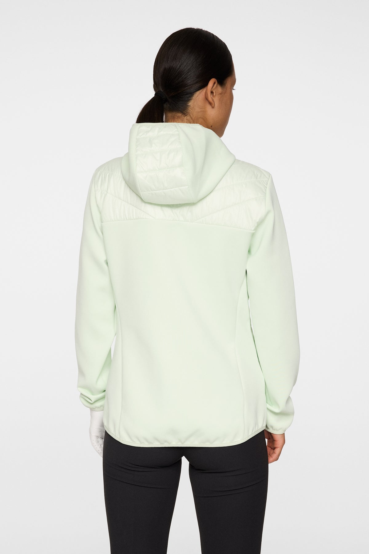 Madde Quilt Hybrid Hood in Ambrosia by J.Lindeberg