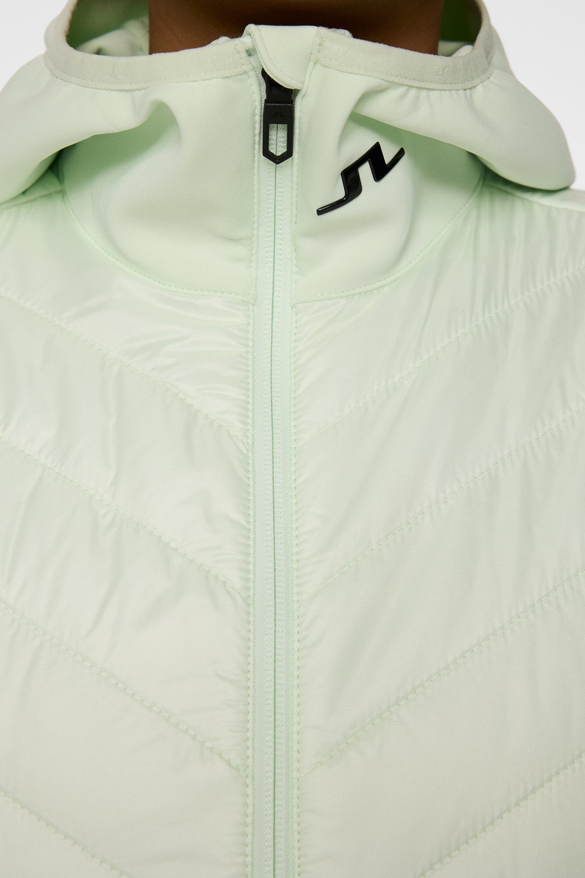 Madde Quilt Hybrid Hood in Ambrosia by J.Lindeberg