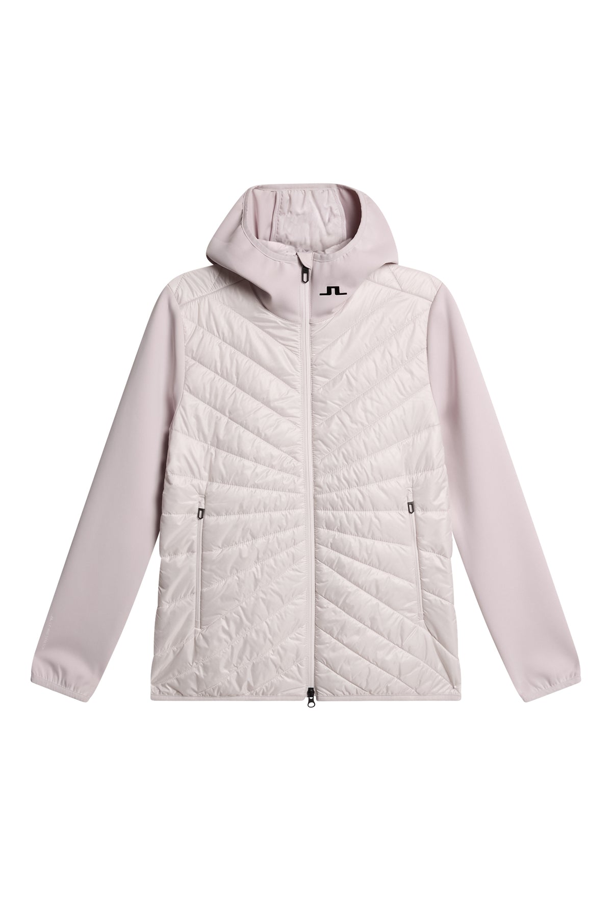Madde Quilt Hybrid Hood in Grey Lilac by J.Lindeberg