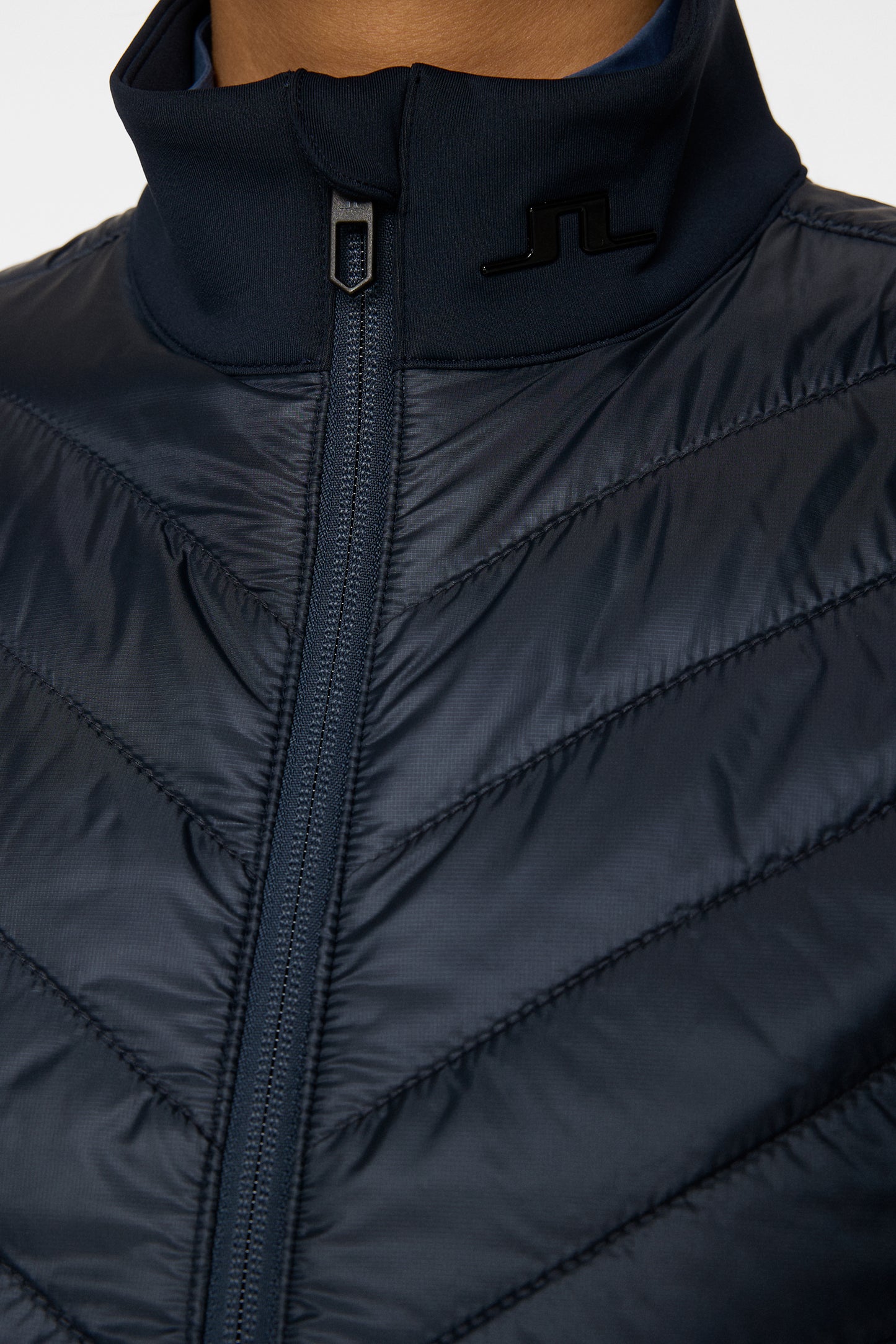 Madde Quilt Hybrid Vest in JL Navy by J.Lindeberg