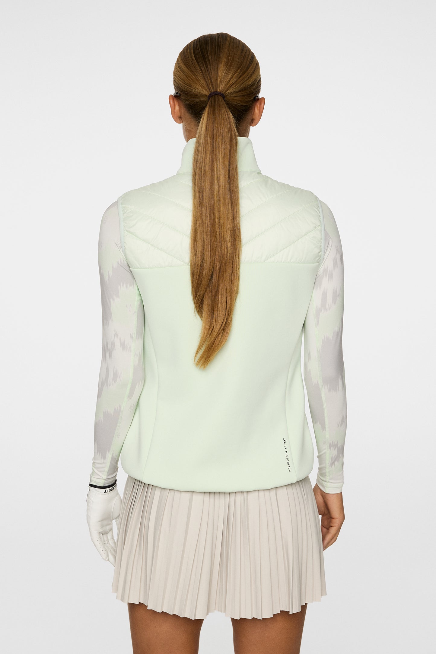 Madde Quilt Hybrid Vest in Ambrosia by J.Lindeberg