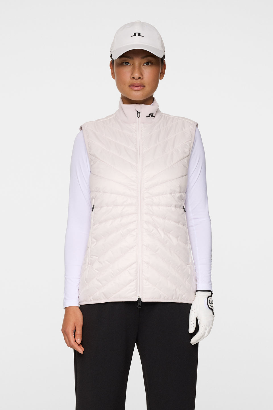 Madde Quilt Hybrid Vest / Grey Lilac