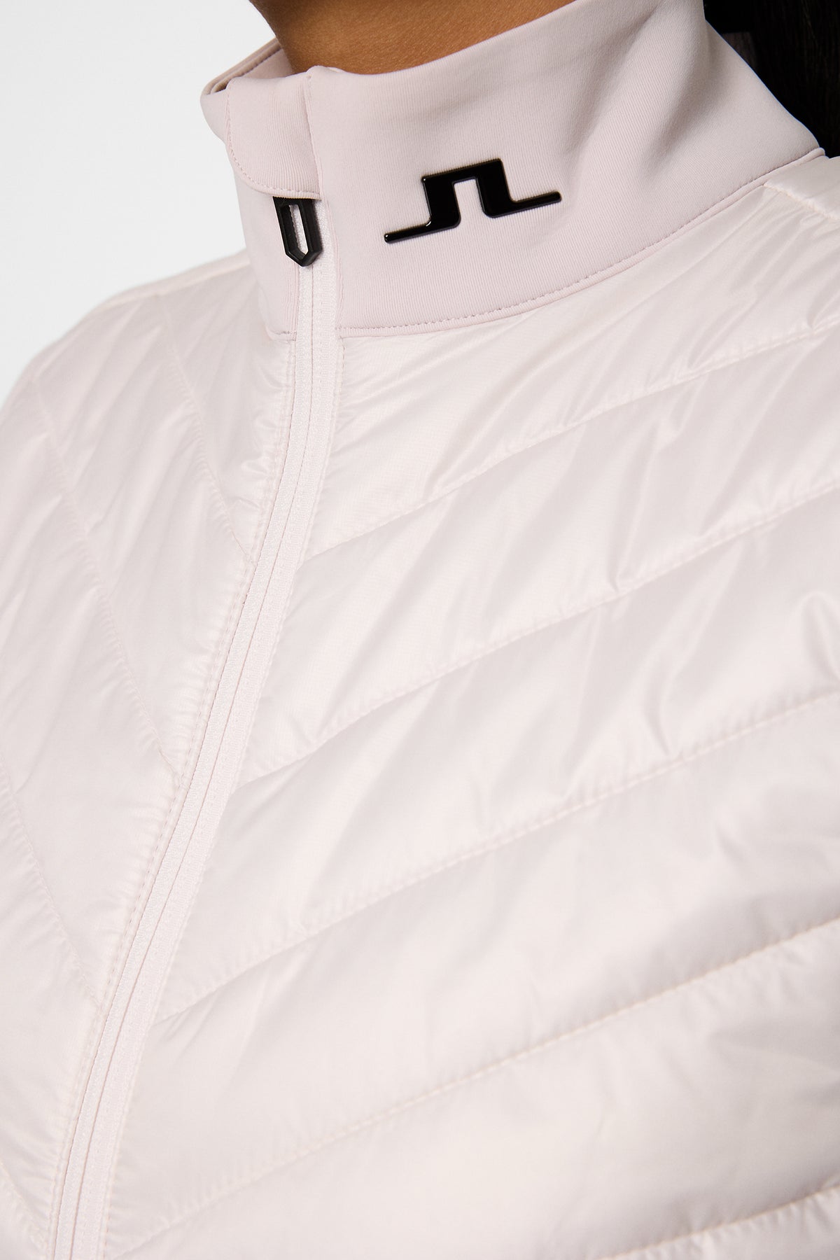 Madde Quilt Hybrid Vest in Grey Lilac by J.Lindeberg