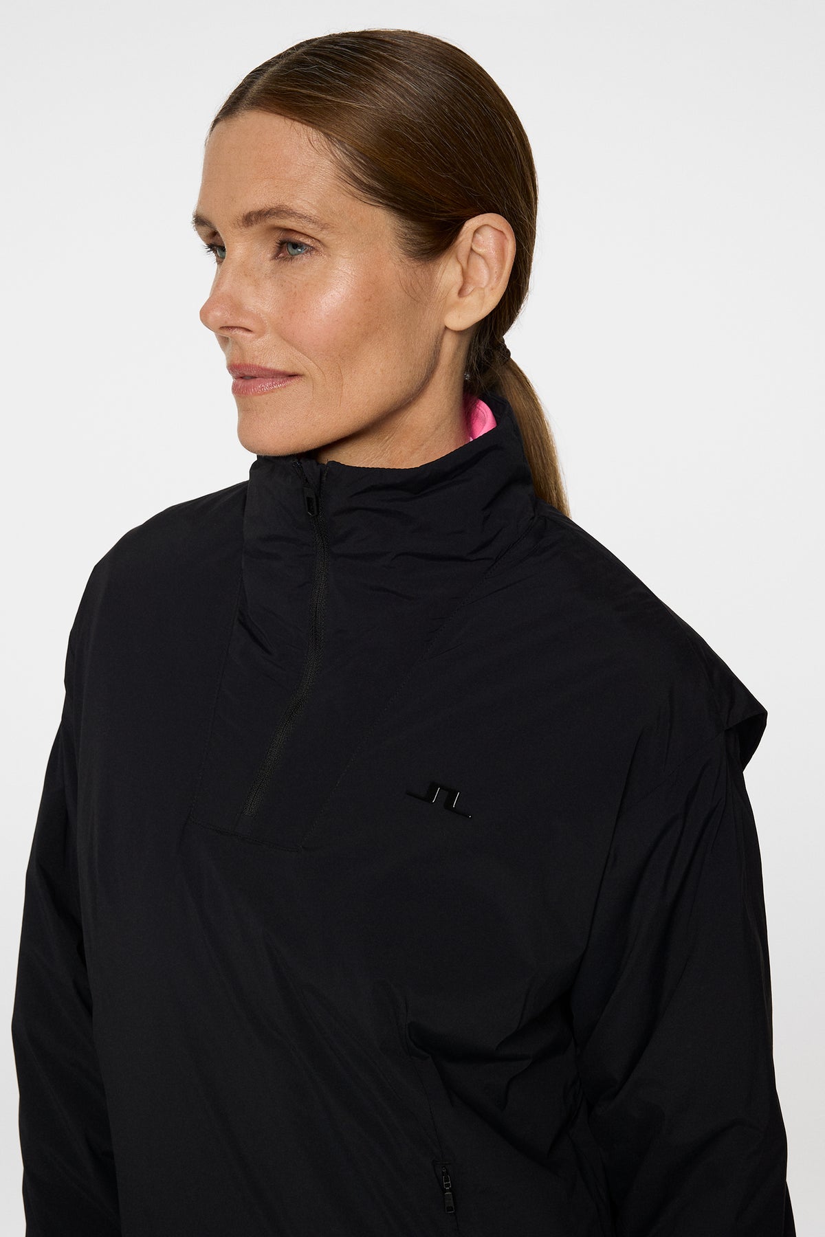 Paddy Swing Anorak in Black by J.Lindeberg