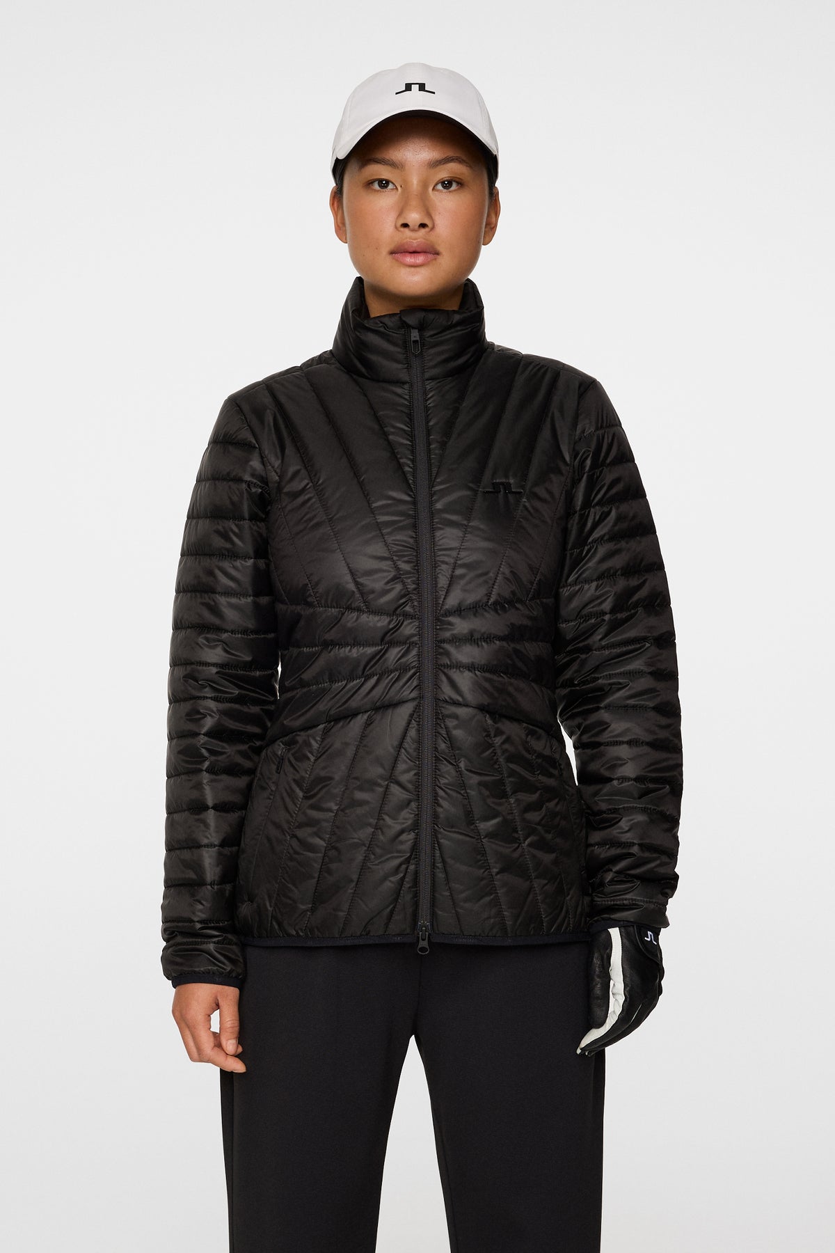 Marble Quilted Jacket in Black by J.Lindeberg