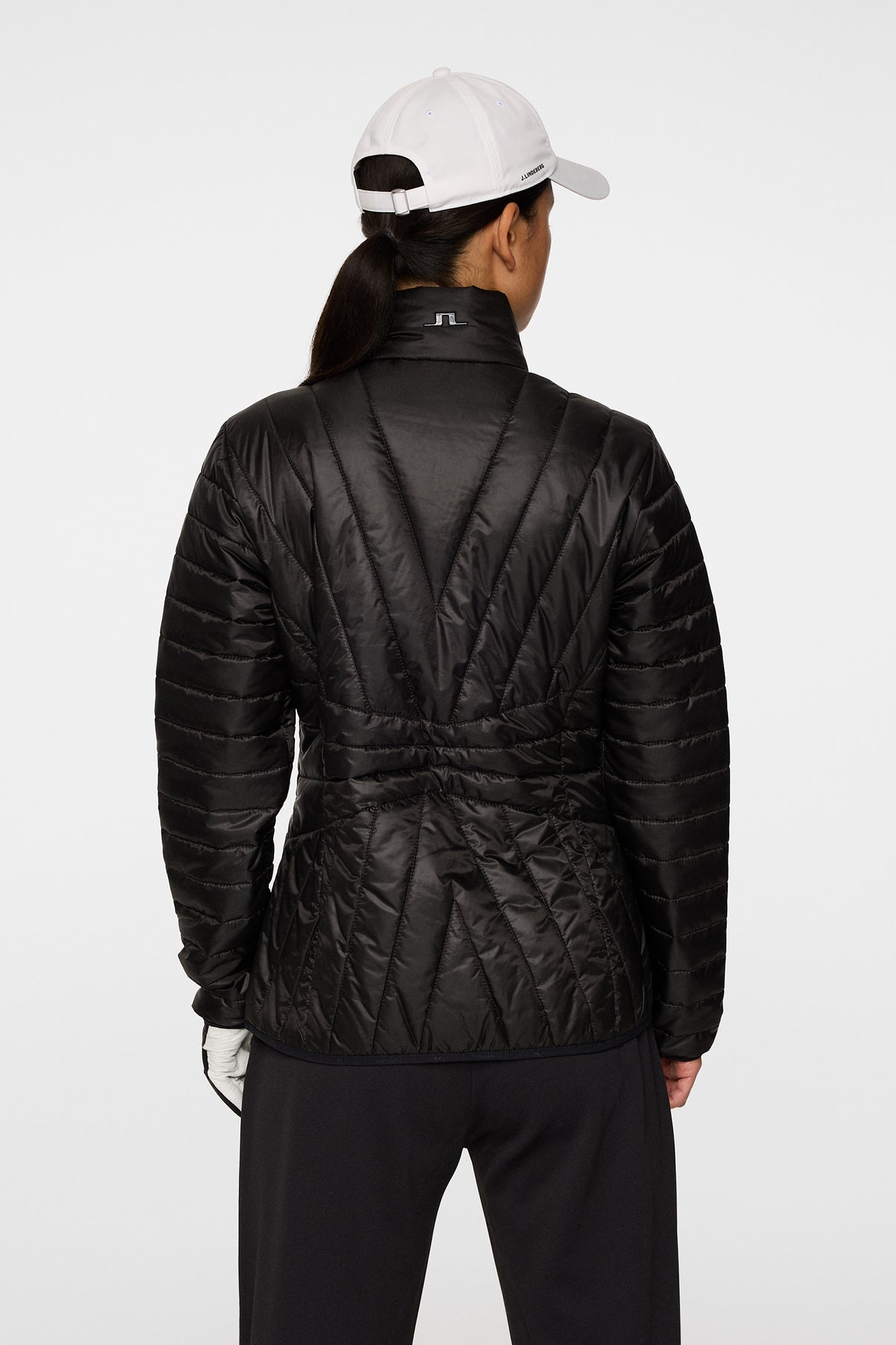 Marble Quilted Jacket in Black by J.Lindeberg