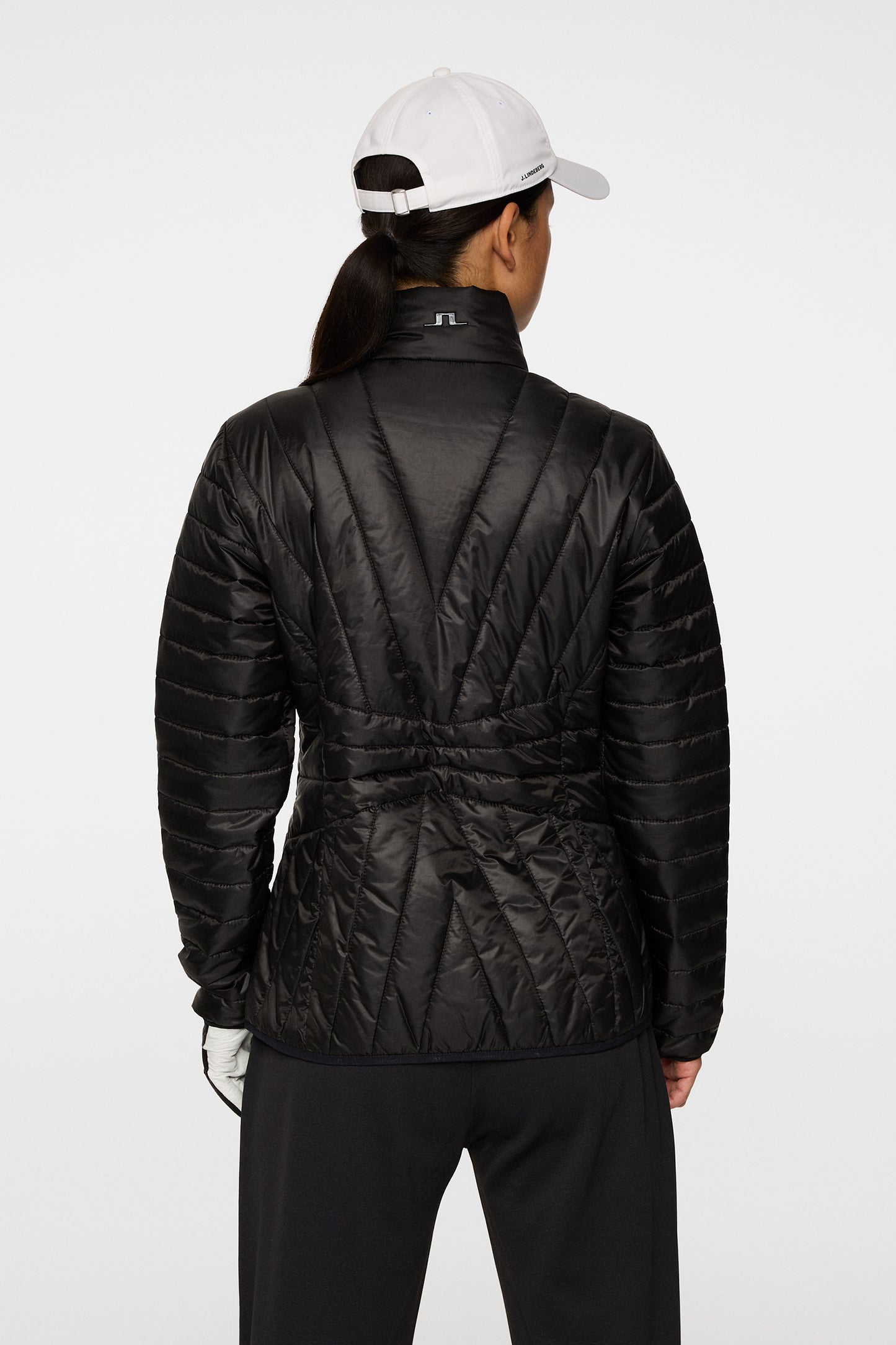 Marble Quilted Jacket in Black by J.Lindeberg