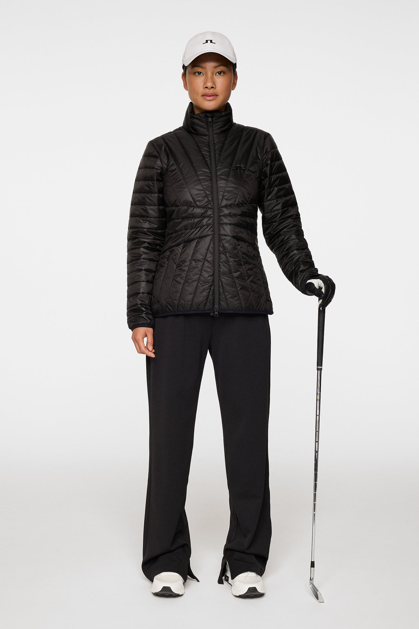 Marble Quilted Jacket in Black by J.Lindeberg