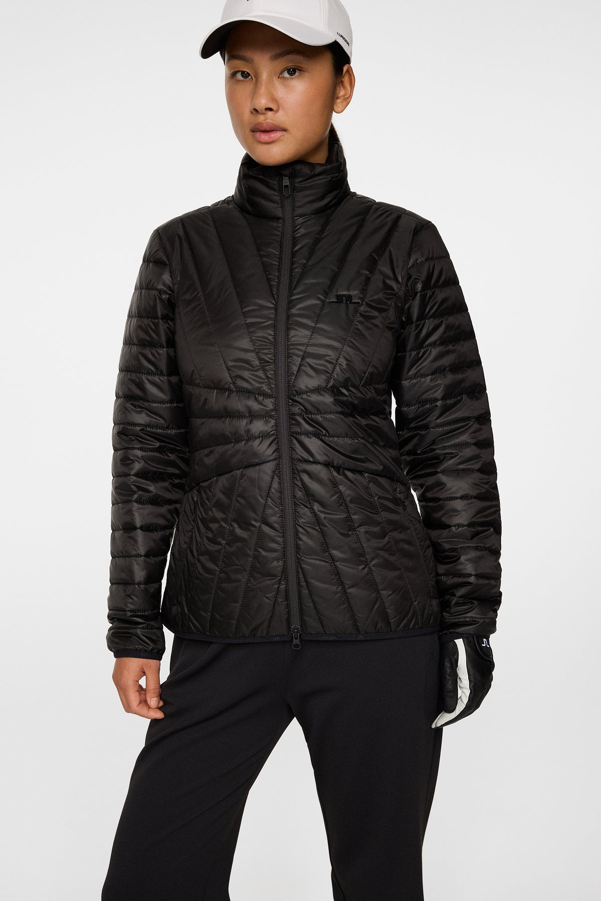 Marble Quilted Jacket in Black by J.Lindeberg