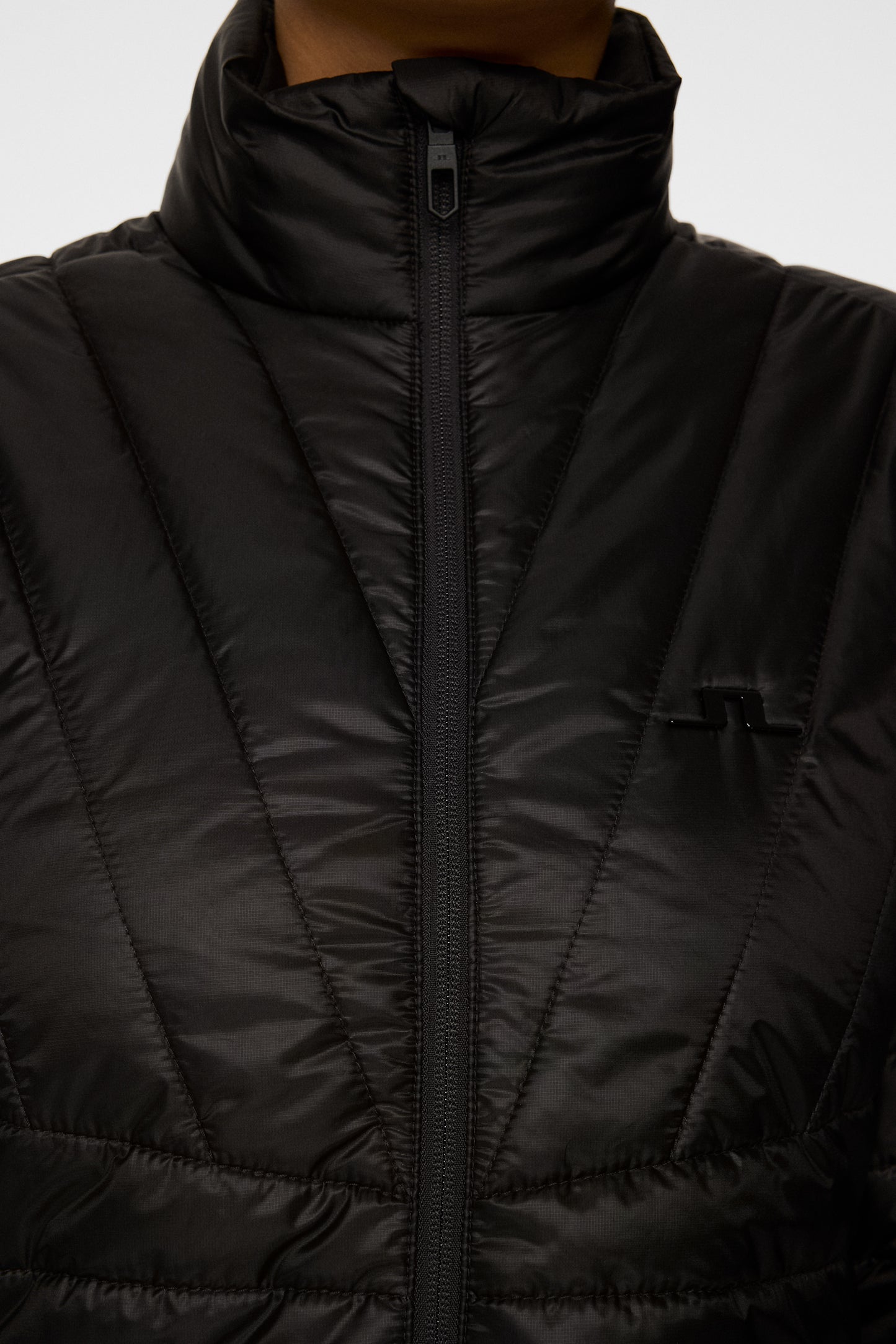 Marble Quilted Jacket in Black by J.Lindeberg