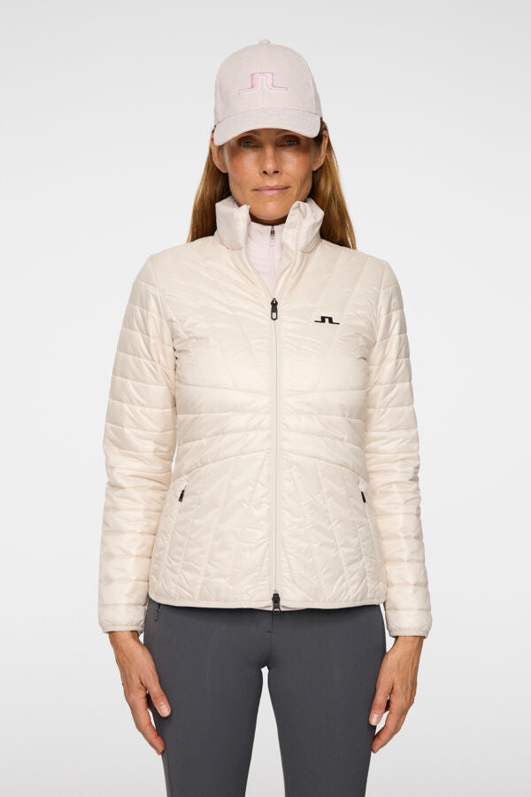 Marble Quilted Jacket / Moonbeam
