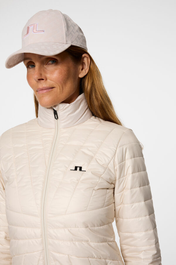 Marble Quilted Jacket / Moonbeam