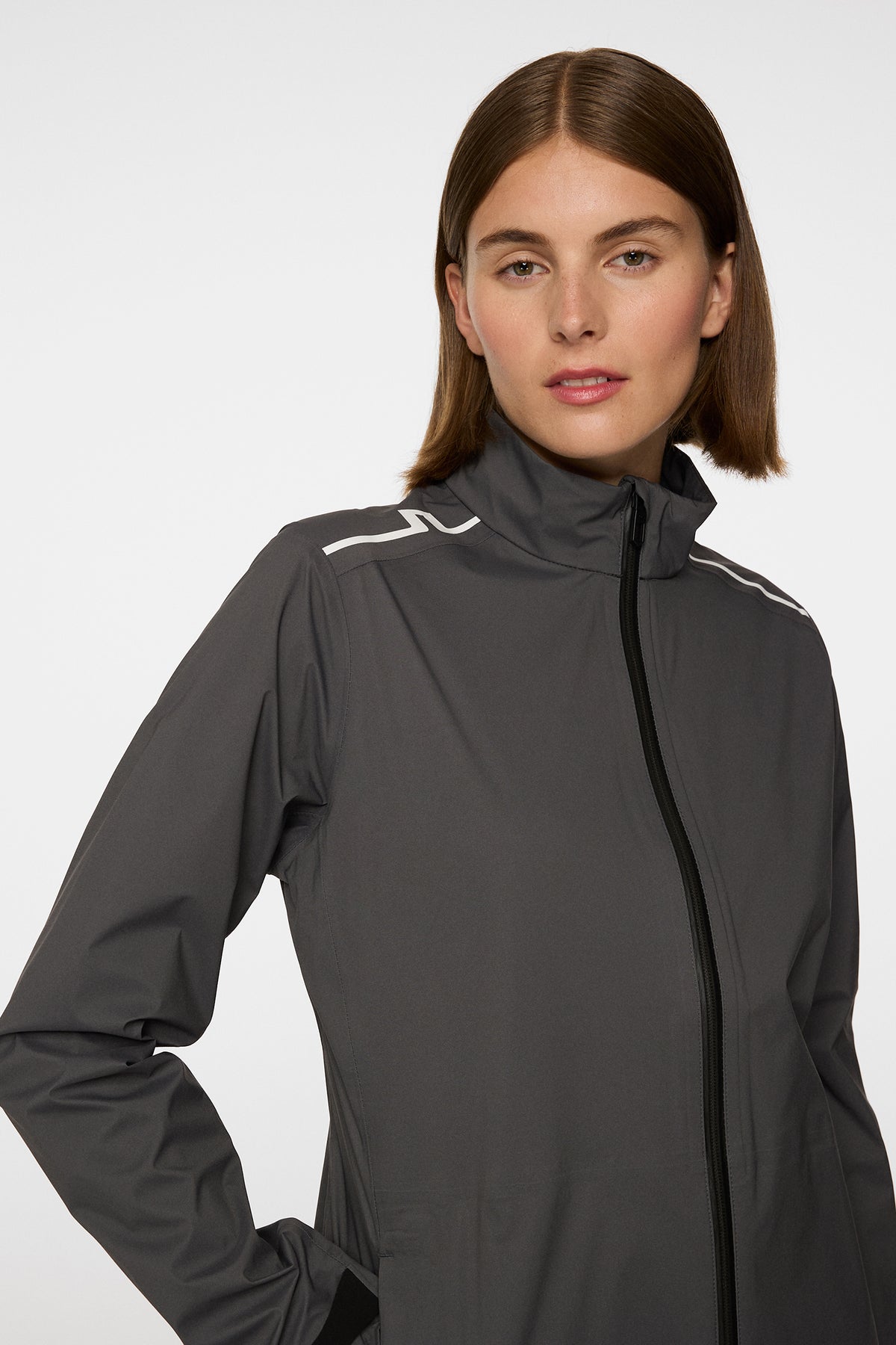 Bryn Rain Jacket in Asphalt by J.Lindeberg