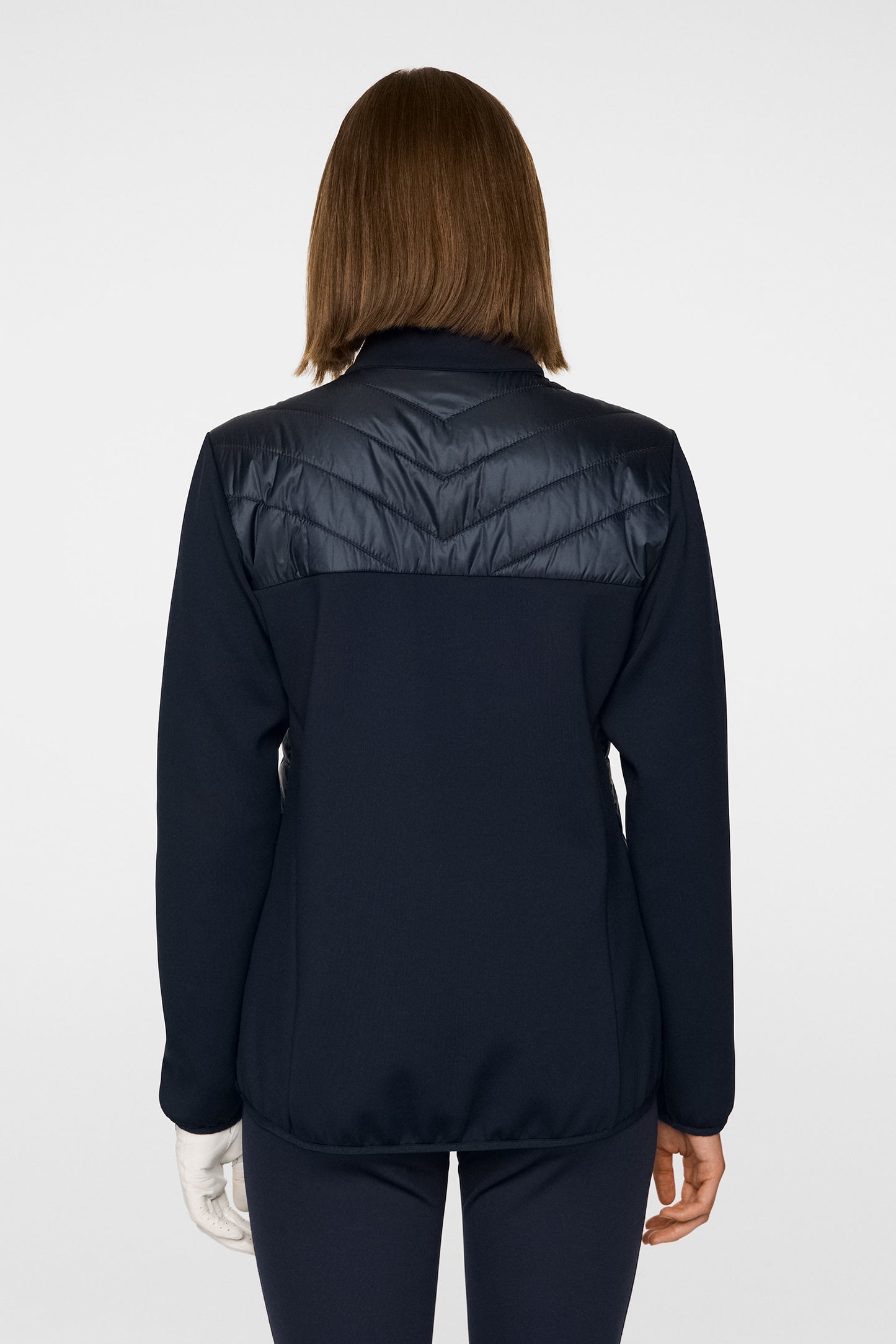 Madde Quilt Hybrid Jacket in JL Navy by J.Lindeberg