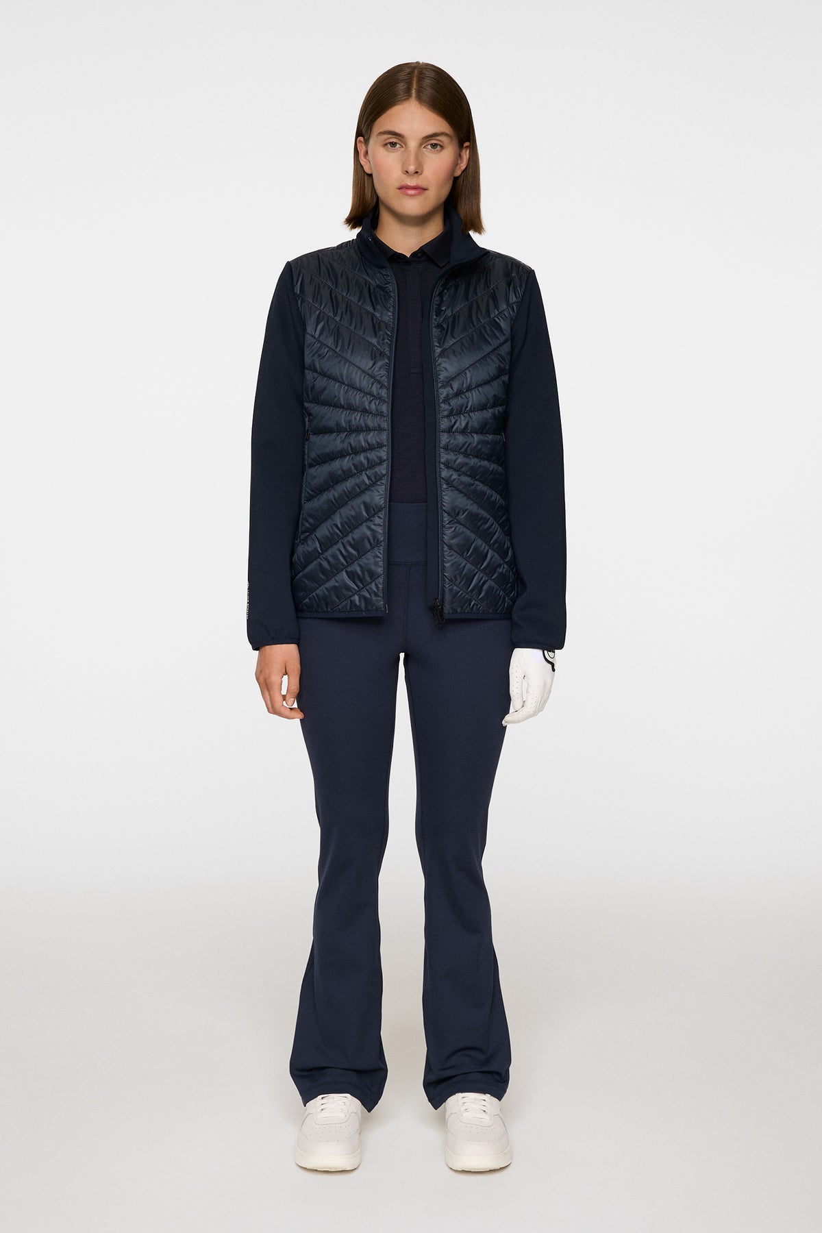 Madde Quilt Hybrid Jacket in JL Navy by J.Lindeberg