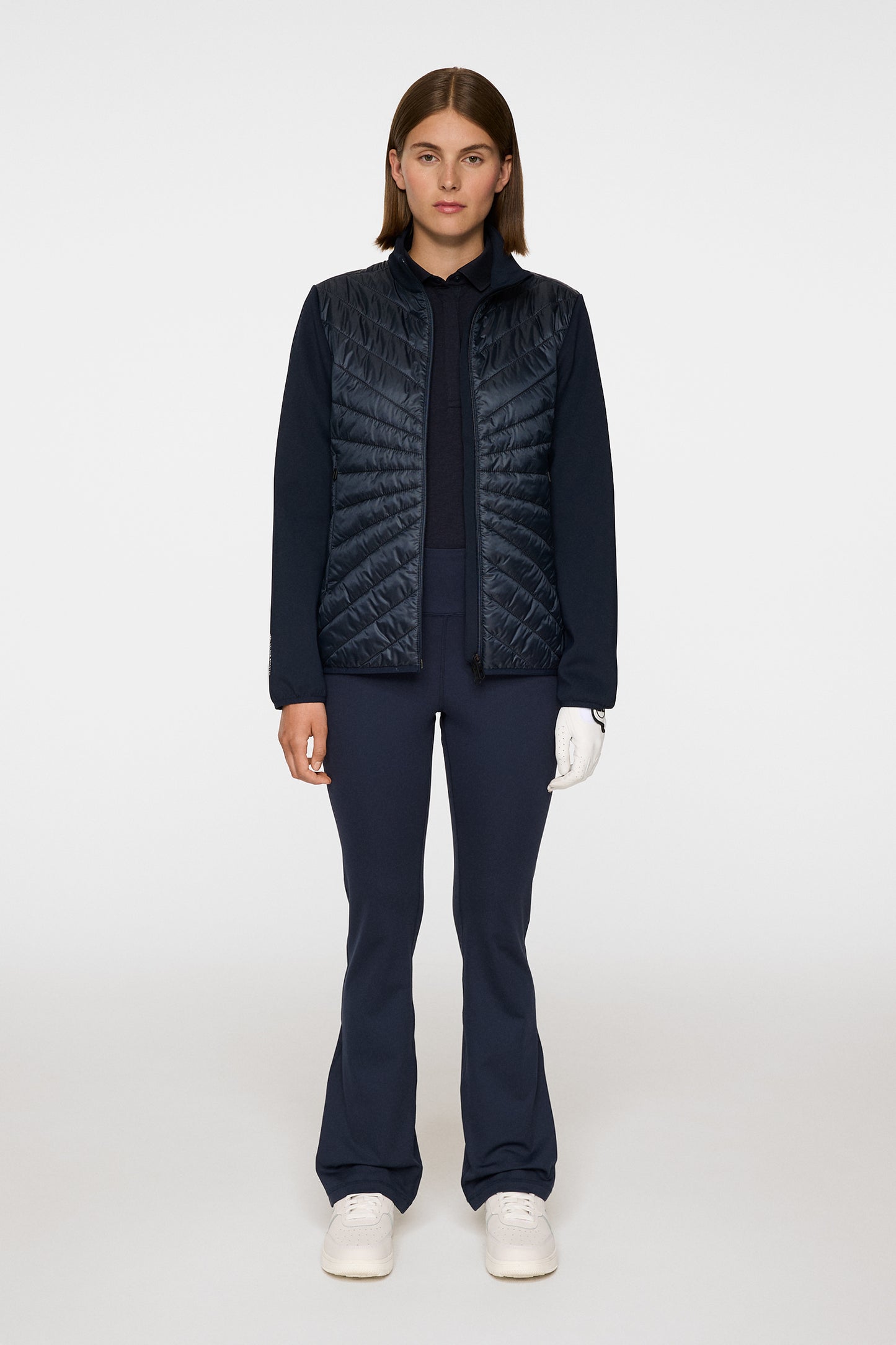 Madde Quilt Hybrid Jacket in JL Navy by J.Lindeberg
