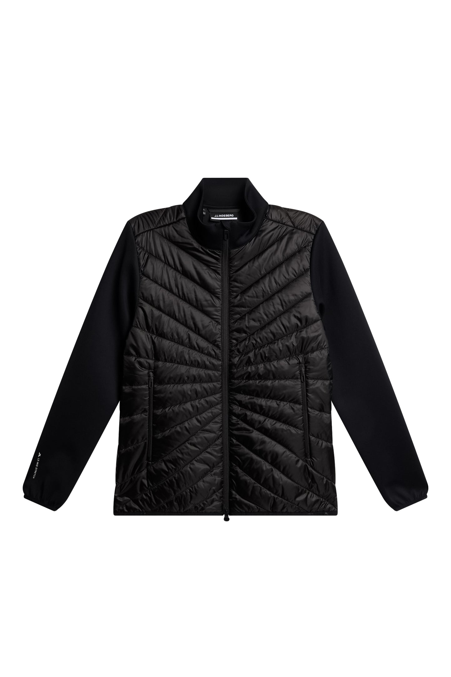 Madde Quilt Hybrid Jacket in Black by J.Lindeberg