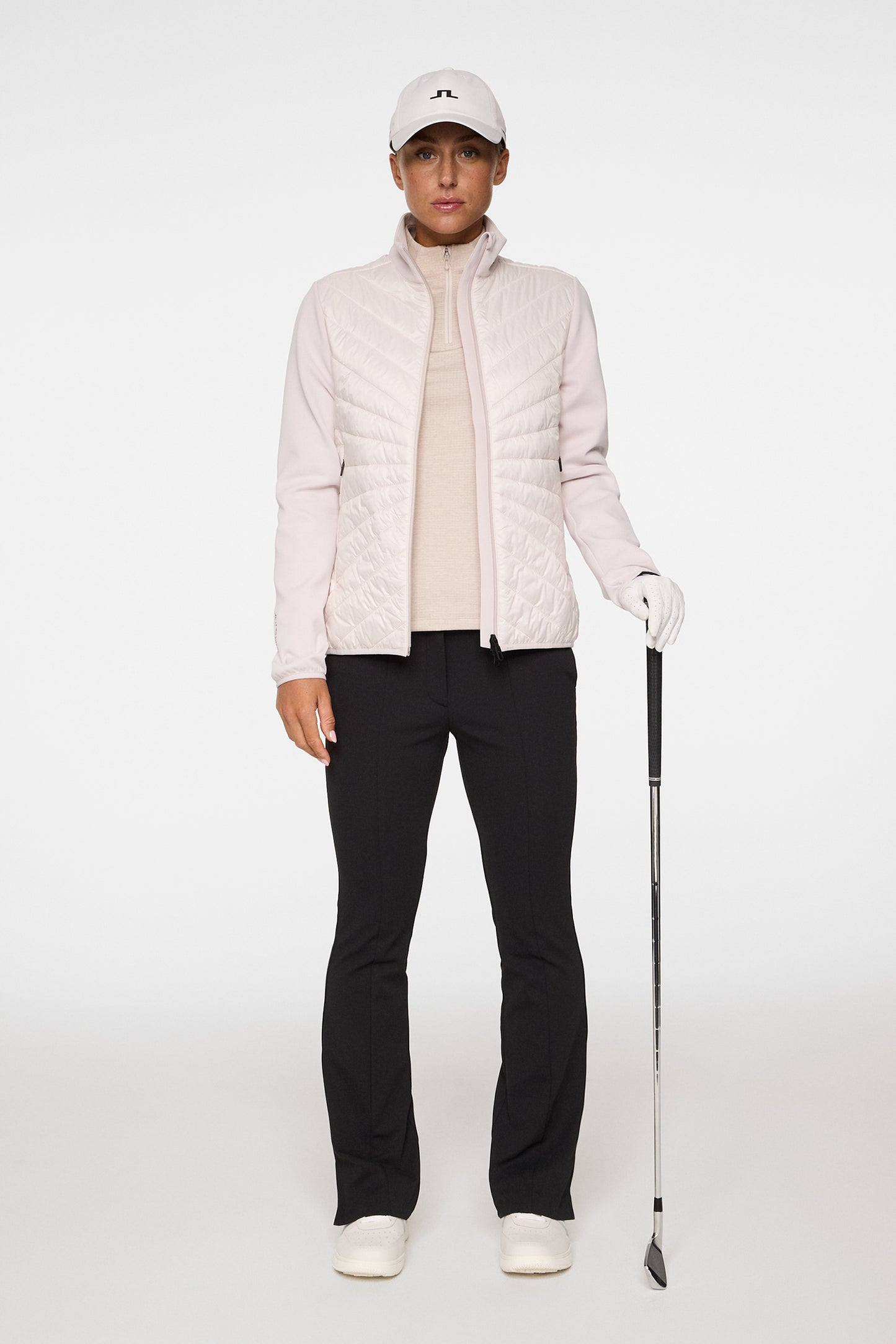 Madde Quilt Hybrid Jacket in Grey Lilac by J.Lindeberg