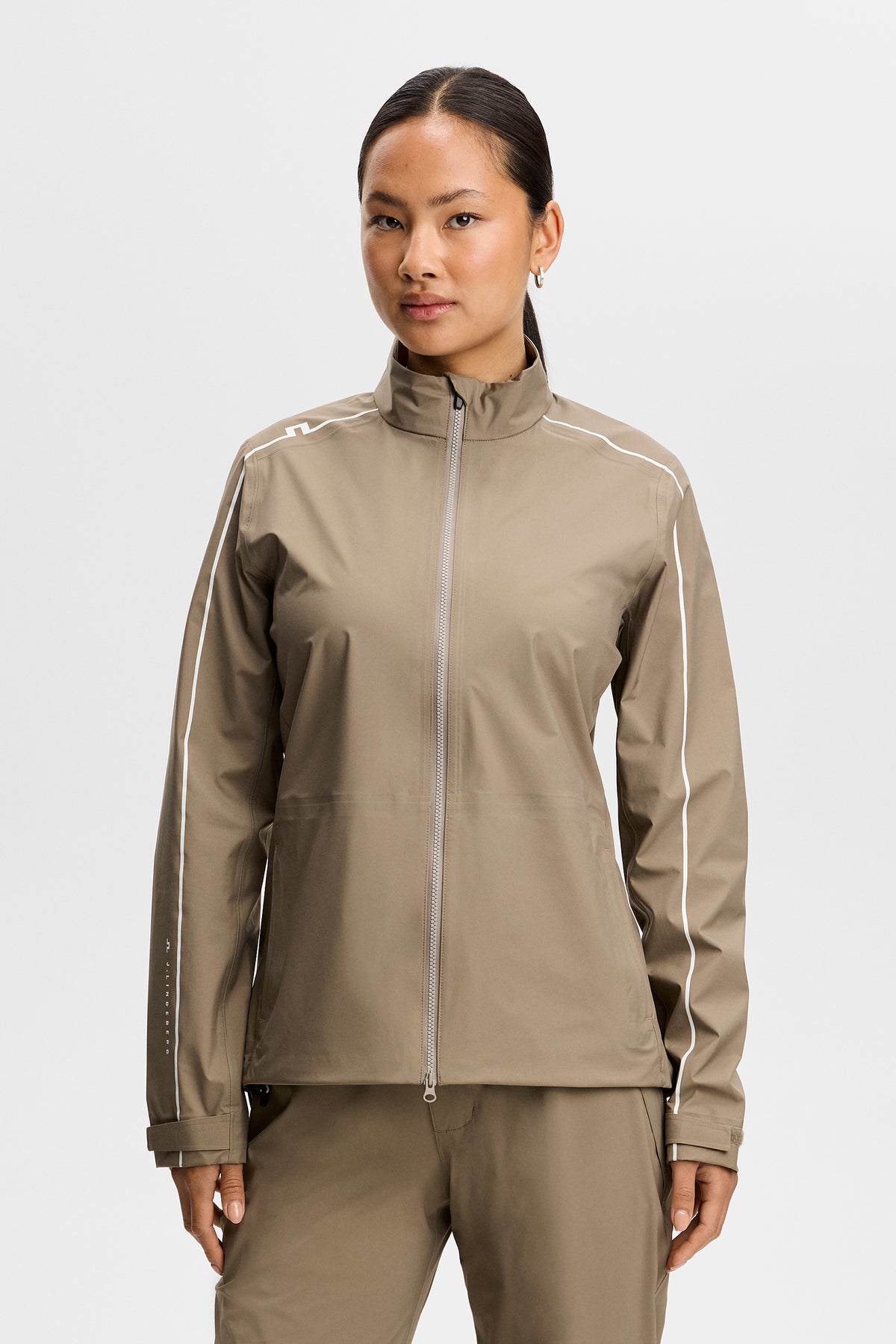 Bryn Rain Jacket in Brindle by J.Lindeberg
