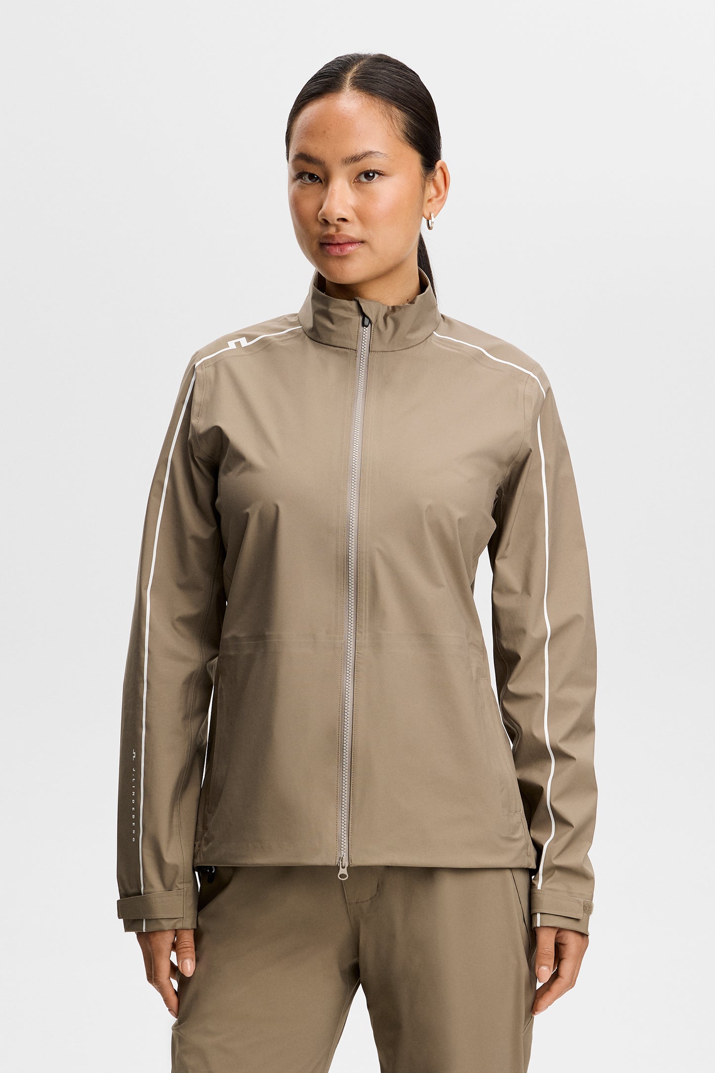 Bryn Rain Jacket in Brindle by J.Lindeberg