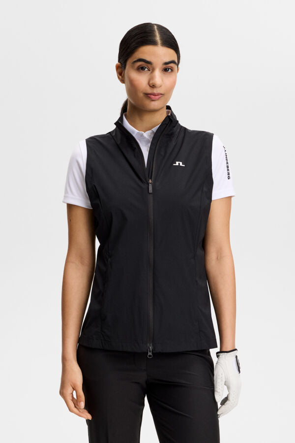 Thorine Wind Packable Vest / Black