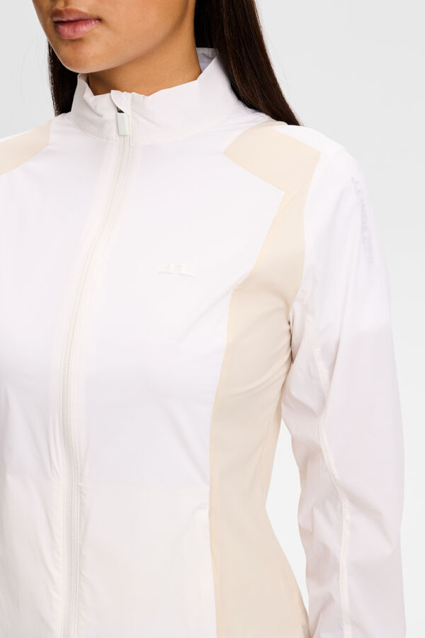 Brooks Zip Packable Jacket / White