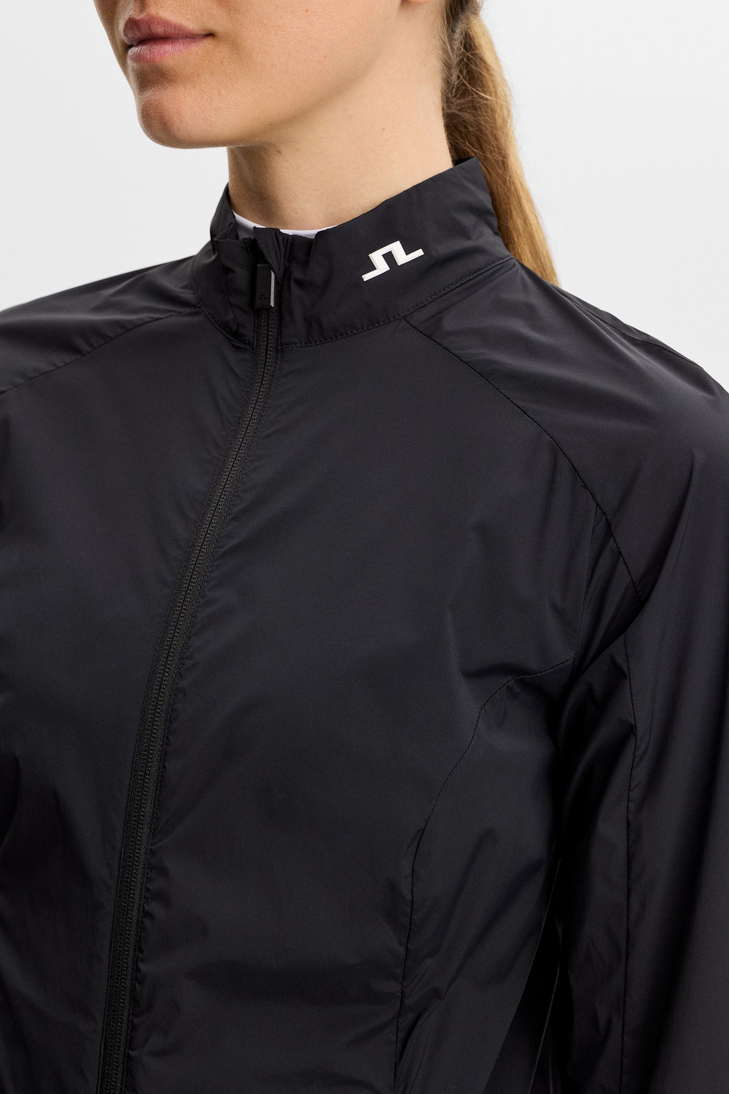 Tour Tech Packable Jacket in Black by J.Lindeberg