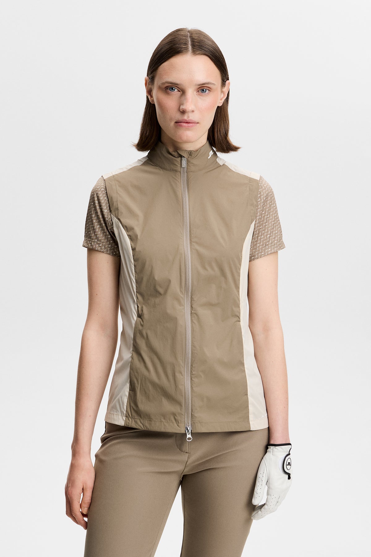 Tour Tech Packable Vest in Brindle by J.Lindeberg