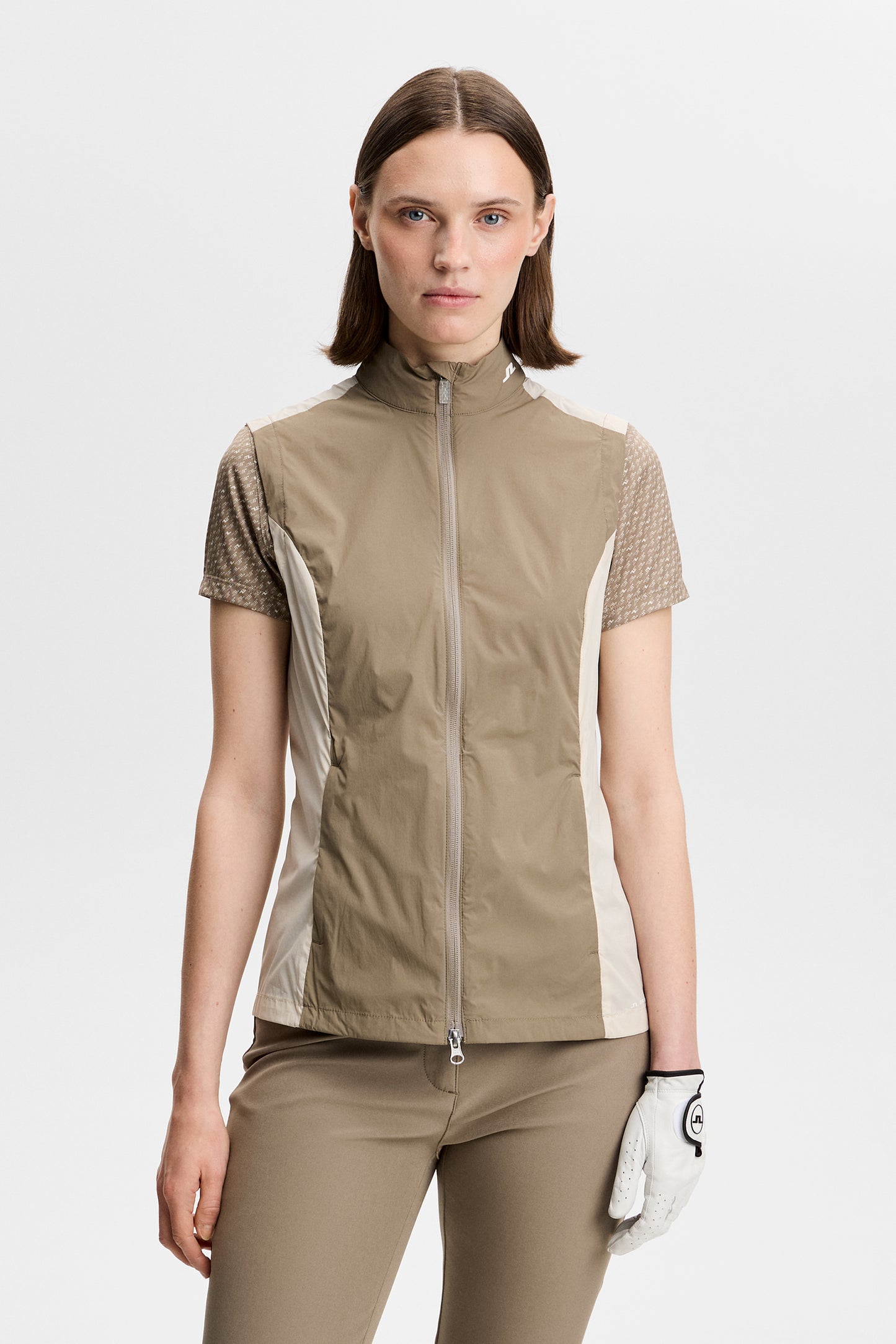 Tour Tech Packable Vest in Brindle by J.Lindeberg