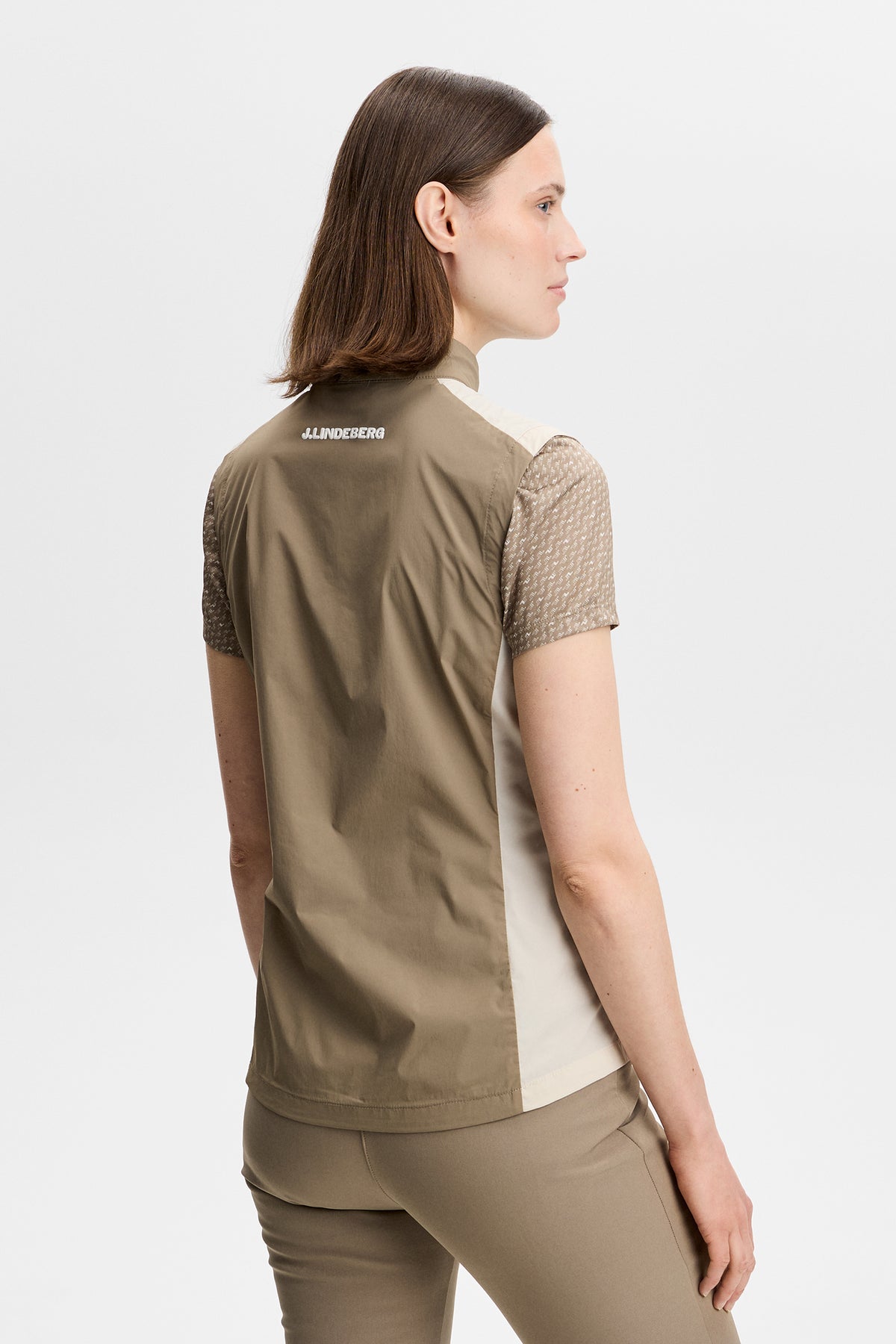 Tour Tech Packable Vest in Brindle by J.Lindeberg
