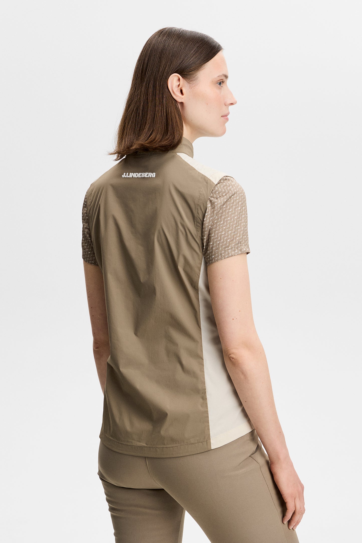 Tour Tech Packable Vest in Brindle by J.Lindeberg