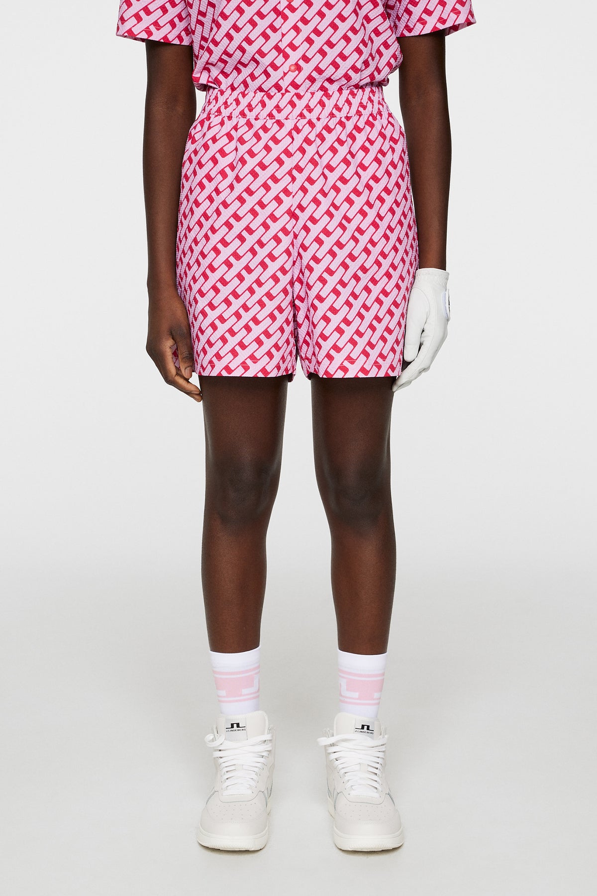 Diana Printed Shorts in Tour Geo Pink M by J.Lindeberg