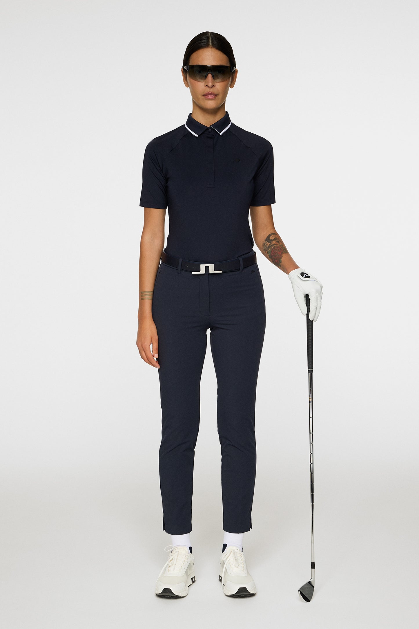 Lei Fleece Twill Pant in JL Navy by J.Lindeberg