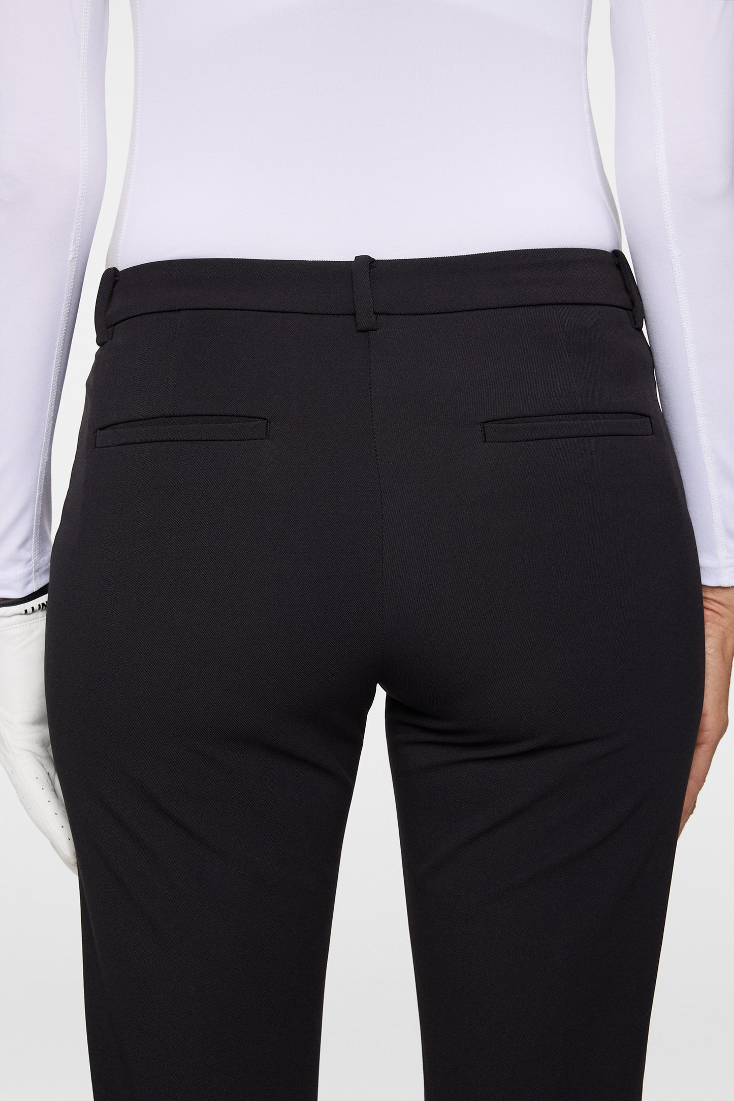 Lei Fleece Twill Pant in Black by J.Lindeberg