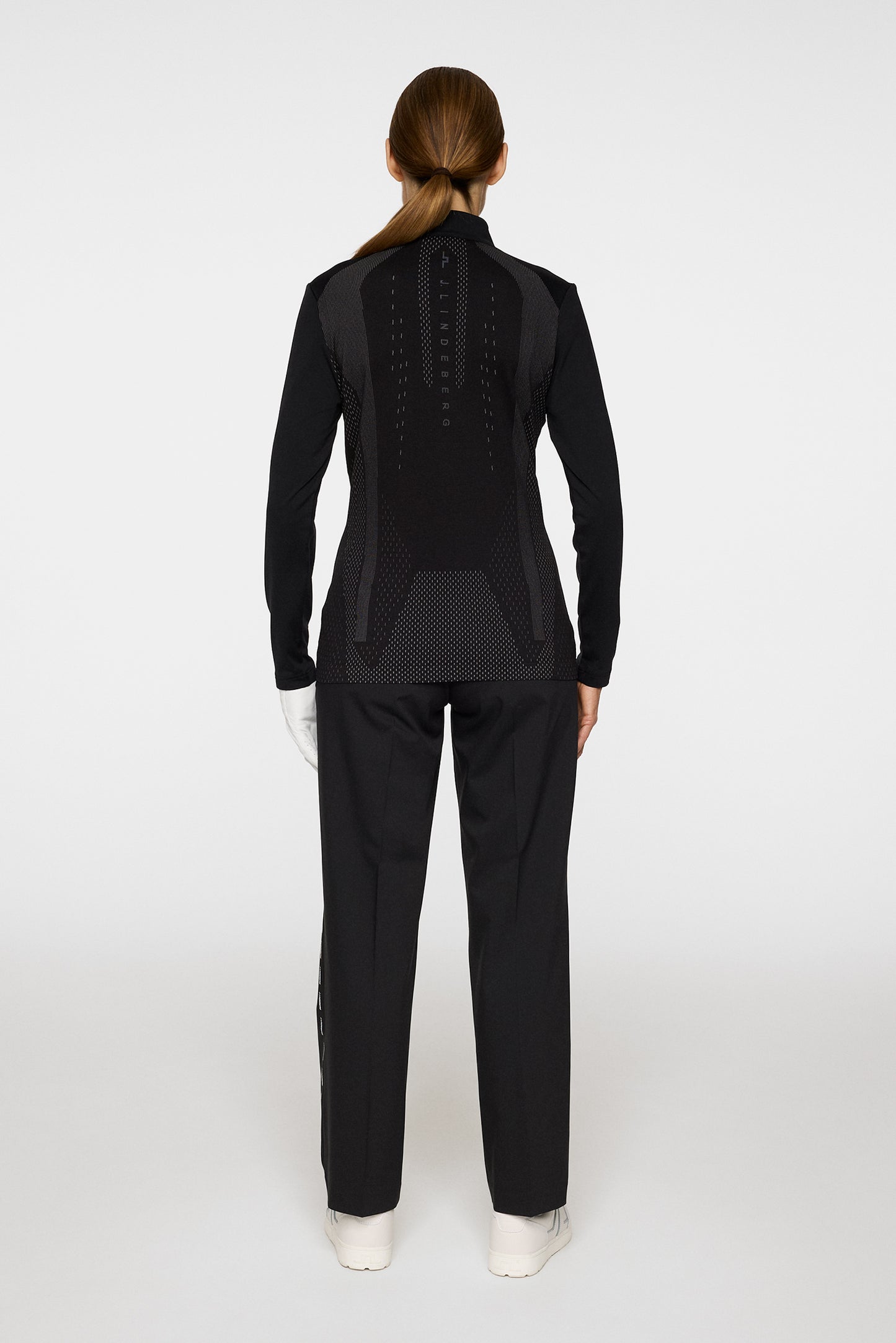 Norah Side Stripe Pant in Black by J.Lindeberg