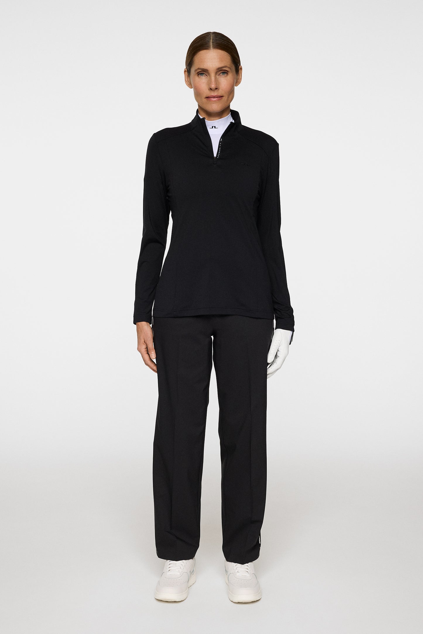 Norah Side Stripe Pant in Black by J.Lindeberg