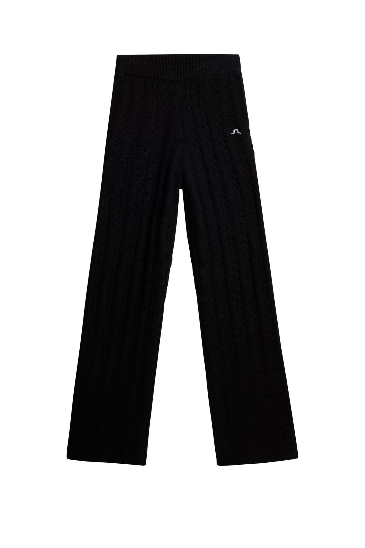 Kiana Cable Knit Wool Pant in Black by J.Lindeberg