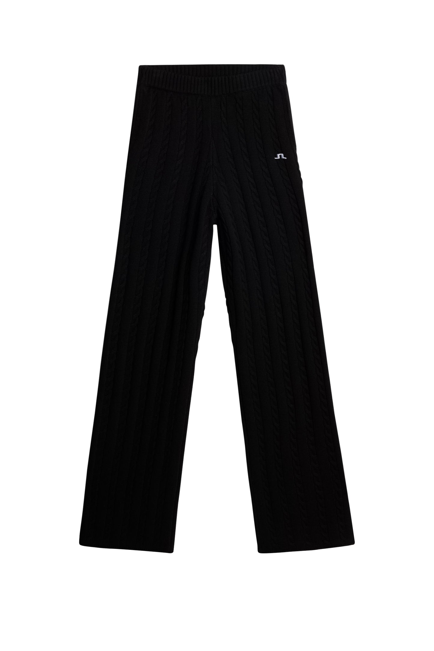 Kiana Cable Knit Wool Pant in Black by J.Lindeberg