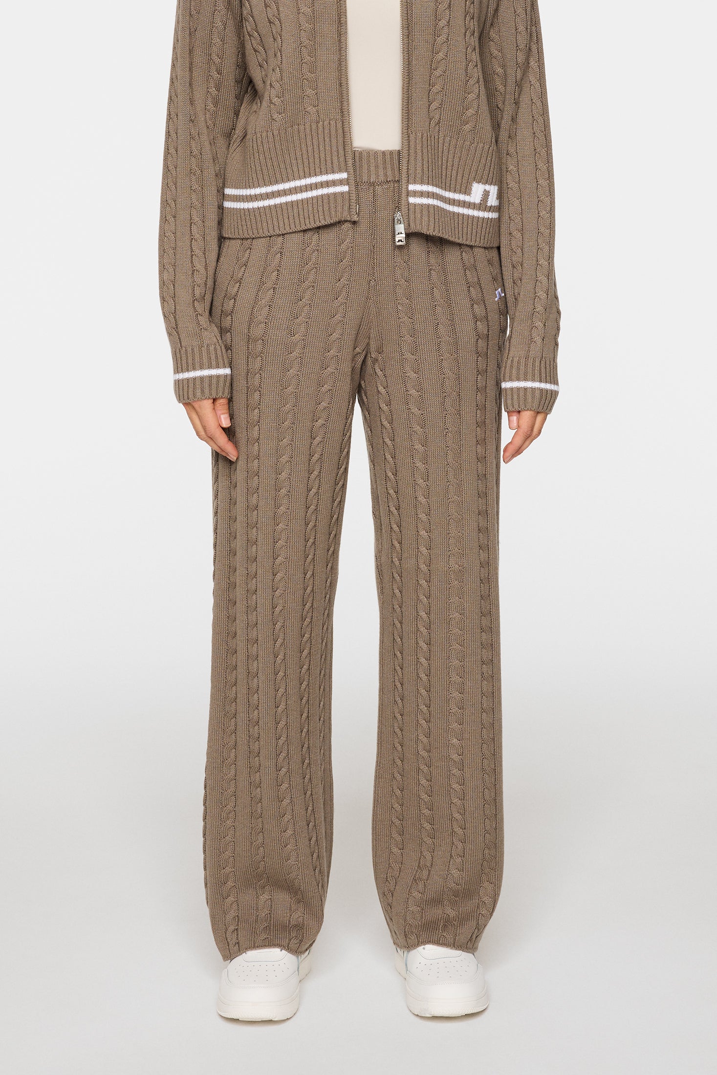 Kiana Cable Knit Wool Pant / Brindle – J.LINDEBERG