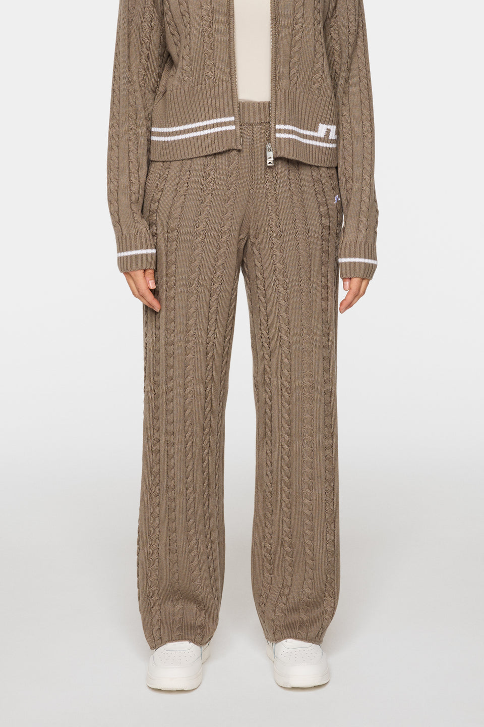 Kiana Cable Knit Wool Pant / Brindle