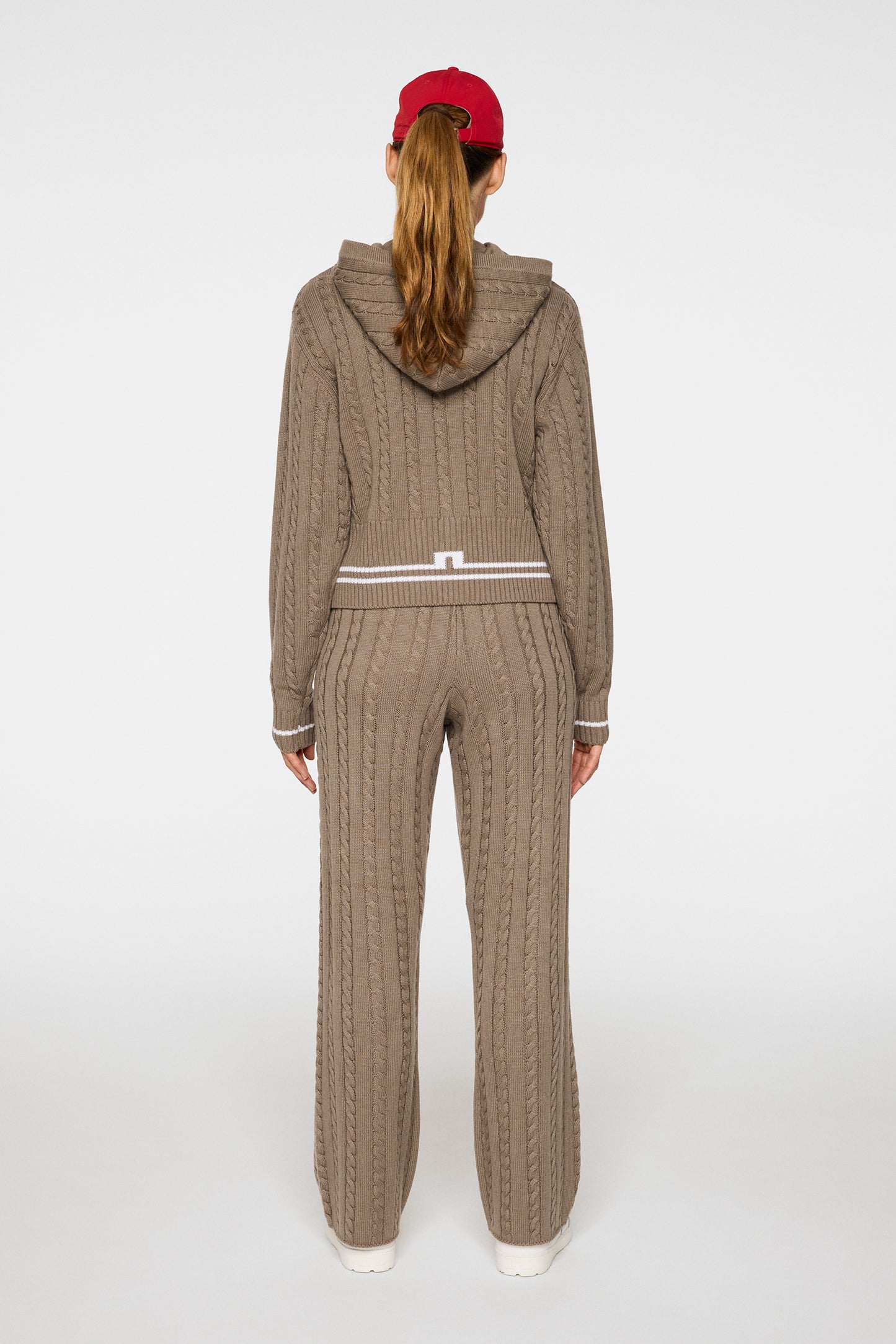 Kiana Cable Knit Wool Pant in Brindle by J.Lindeberg