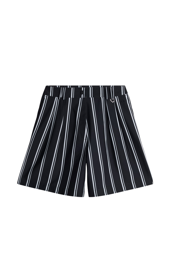 30Y Carmen Striped Long Shorts / 2-1 Stripe Print