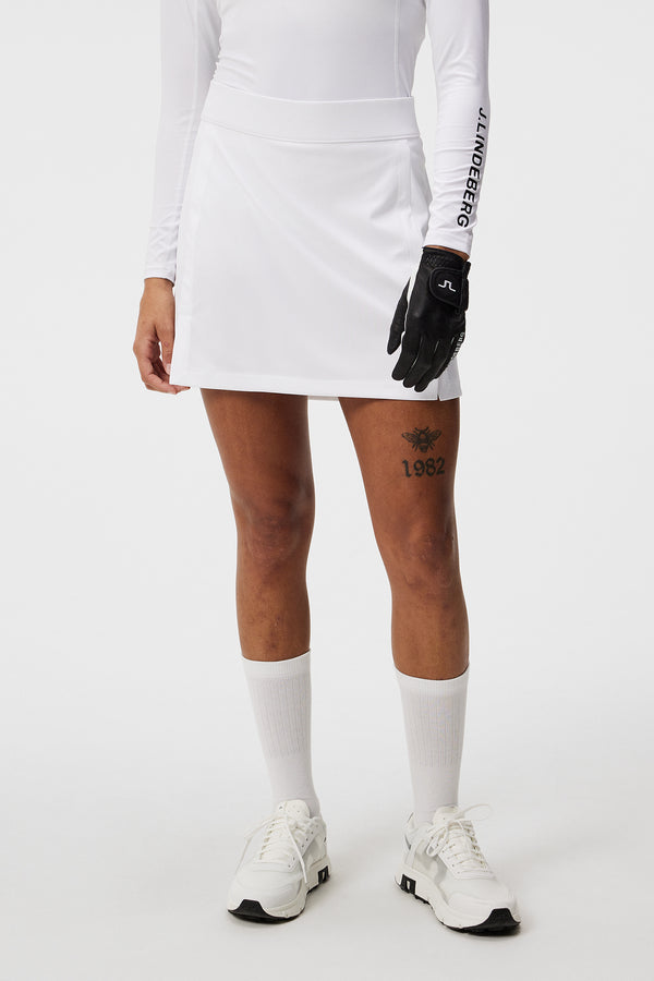 Amelie Mid Golf Skirt / White