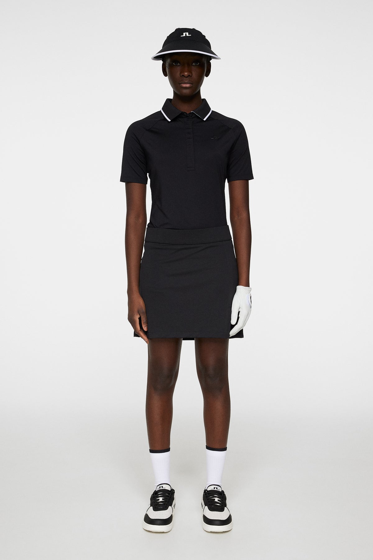 Amelie Mid Skirt in Black by J.Lindeberg